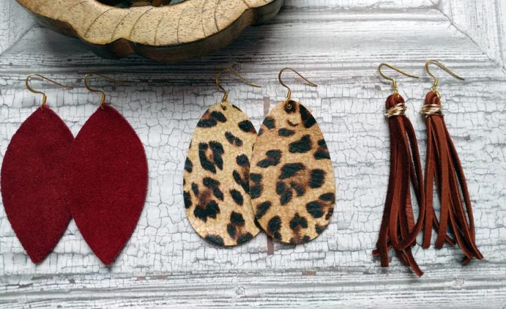 Trend Shop Earrings Suede